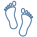 Footprint icon.